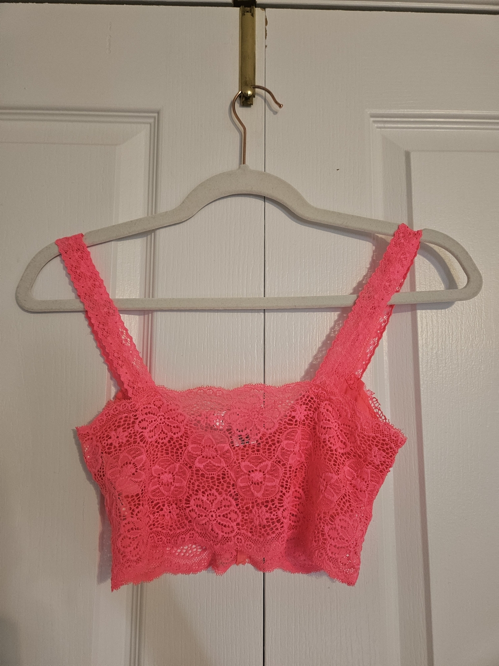 3 For $20 ❤️ Streetwear Society Neon Pink Lace Bralette - Picture 3 of 3